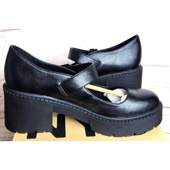 Madden NYC Mary Jane Lug Black Size 7.5 Shoes – Stylish, Breathable & Eco-Friend - Picture 6 of 16